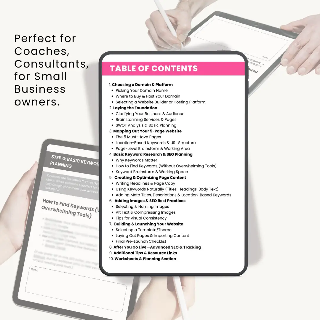 SEO Website Workbook & Marketing Planner - Image 3