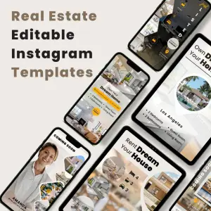 Real Estate Editable Instagram Templates