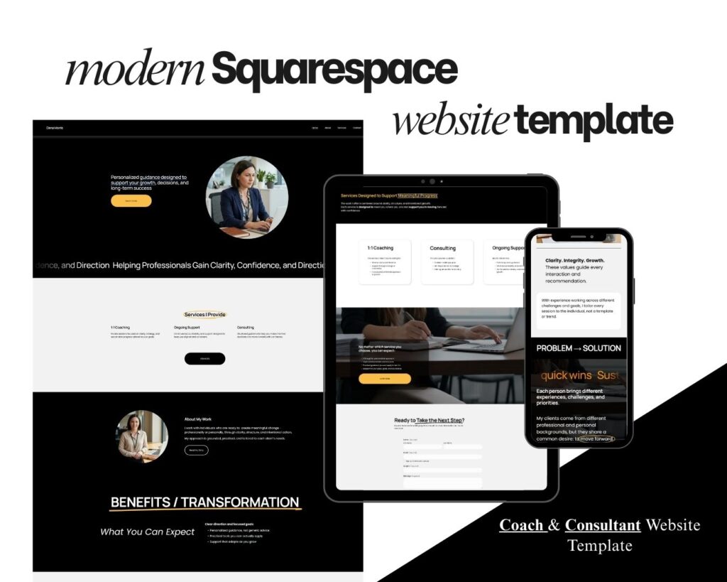 Squarespace Website Template