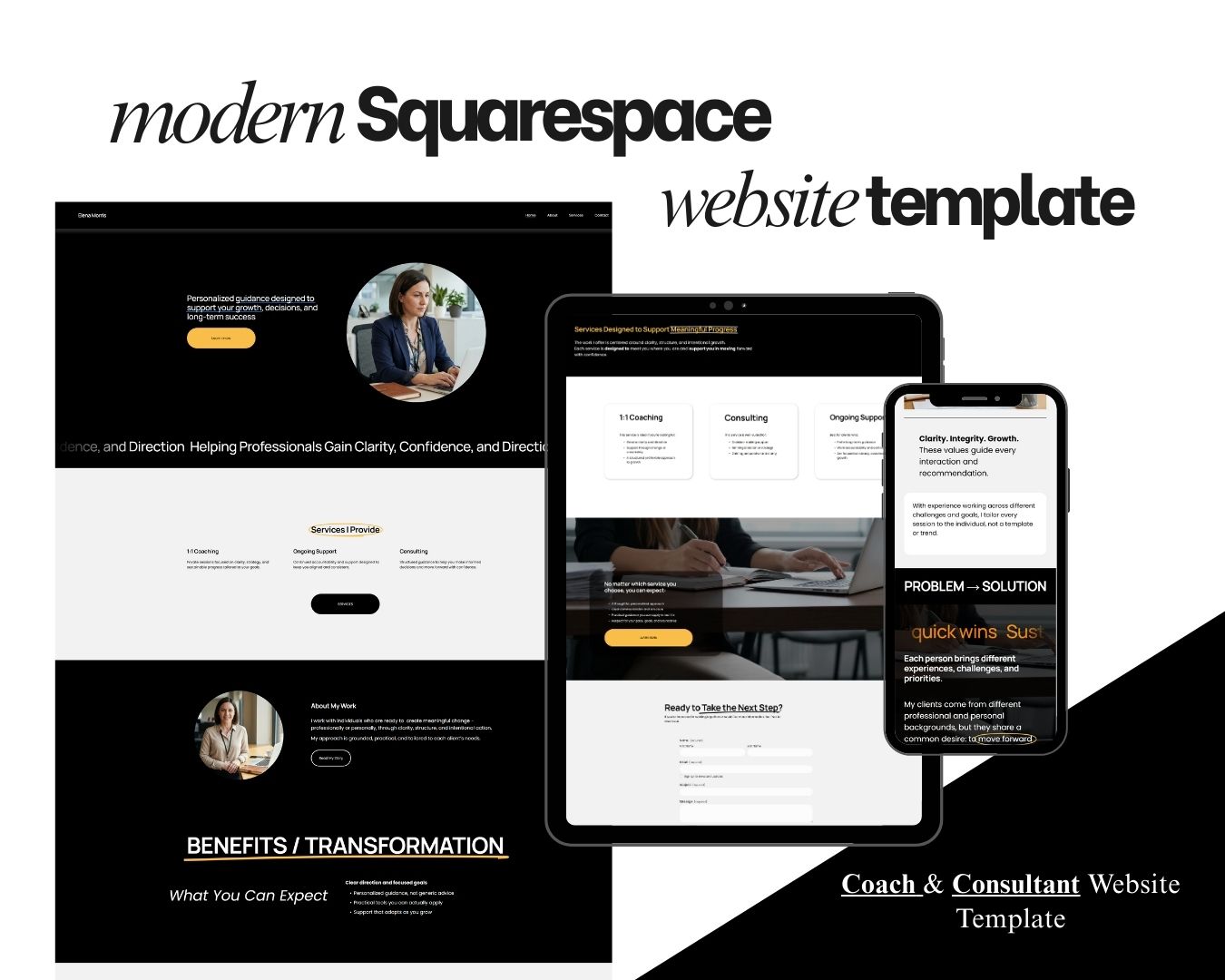 Squarespace Website Template