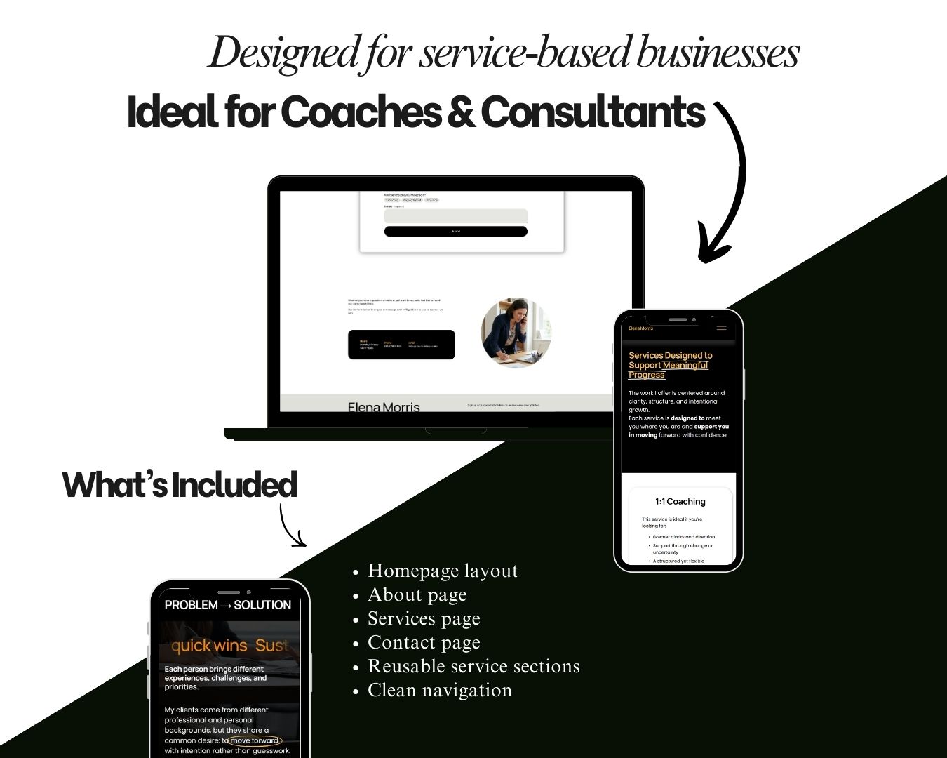small business website template